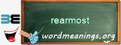 WordMeaning blackboard for rearmost